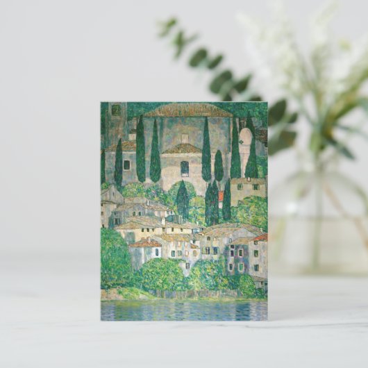 Gustav Klimt - Kerk in Cassone Briefkaart (Staand voorkant)