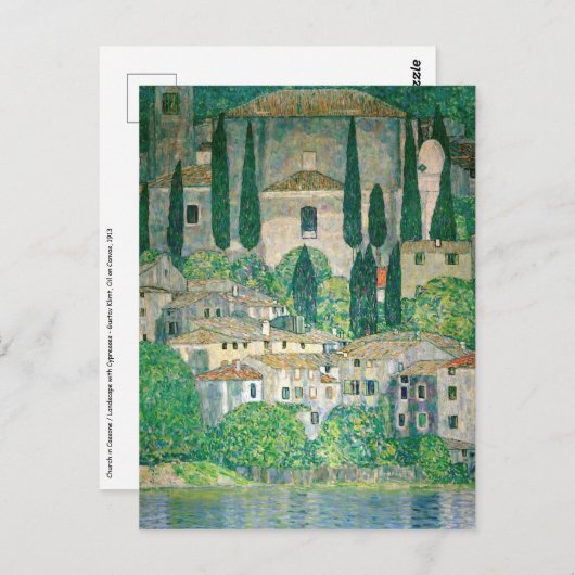 Gustav Klimt - Kerk in Cassone Briefkaart (Voorkant / Achterkant)