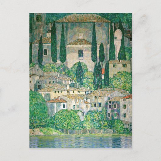 Gustav Klimt - Kerk in Cassone Briefkaart (Voorkant)