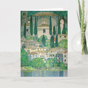 Gustav Klimt - Kerk in Cassone Kaart
