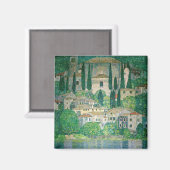 Gustav Klimt - Kerk in Cassone Magneet (Voorkant / Achterkant)