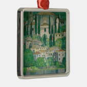 Gustav Klimt - Kerk in Cassone Metalen Ornament (Rechts)