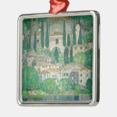 Gustav Klimt - Kerk in Cassone Metalen Ornament (Links)