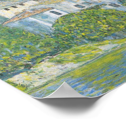 Gustav Klimt - kerk in Cassone Poster (Hoek)