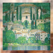 Gustav Klimt - Kerk in Cassone Raamsticker (Vel 2)