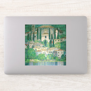 Gustav Klimt - Kerk in Cassone Sticker