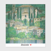 Gustav Klimt - Kerk in Cassone Sticker (Vel)
