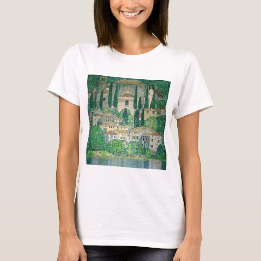 Gustav Klimt - Kerk in Cassone T-shirt (Voorkant)