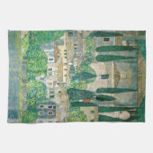 Gustav Klimt - Kerk in Cassone Theedoek (Horizontaal)