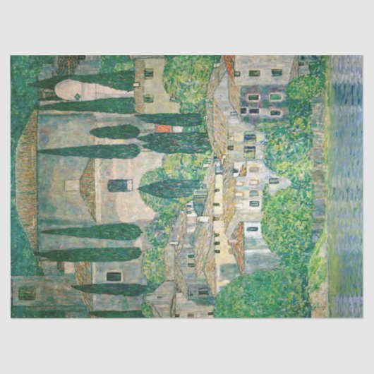 Gustav Klimt - Kerk in Cassone Tissuepapier (Voorkant)