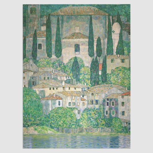 Gustav Klimt - Kerk in Cassone Tissuepapier