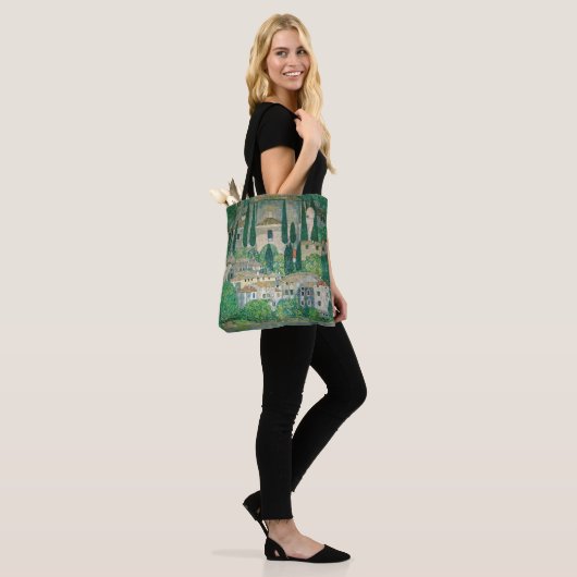 Gustav Klimt - Kerk in Cassone Tote Bag (Op model)
