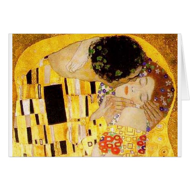 Gustav Klimt Kiss Het klassieke schilderij (Voorkant Horizontaal)