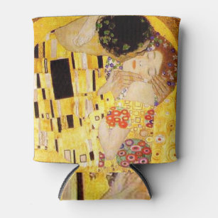 Gustav Klimt Kiss Het klassieke schilderij Blikjeskoeler