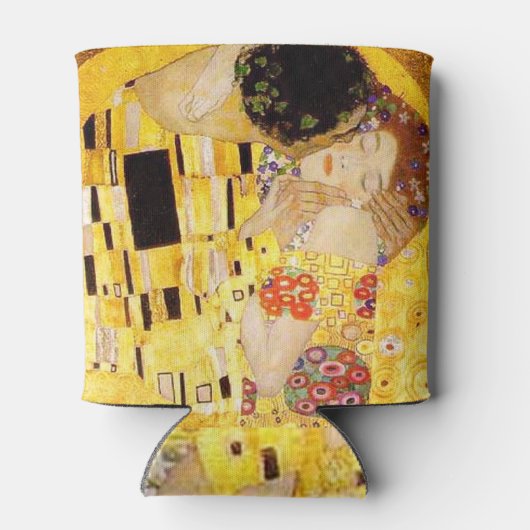 Gustav Klimt Kiss Het klassieke schilderij Blikjeskoeler (Achterkant)