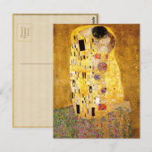 Gustav Klimt Kiss Het klassieke schilderij Briefkaart (Voorkant / Achterkant)
