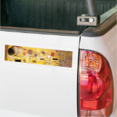 Gustav Klimt Kiss Het klassieke schilderij Bumpersticker (Op Truck)