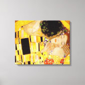 Gustav Klimt Kiss Het klassieke schilderij Canvas Afdruk (Voorkant)