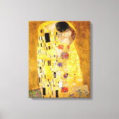 Gustav Klimt Kiss Het klassieke schilderij Canvas Afdruk (Voorkant)
