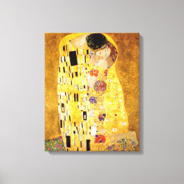 Gustav Klimt Kiss Het klassieke schilderij Canvas Afdruk