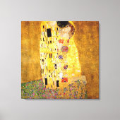 Gustav Klimt Kiss Het klassieke schilderij Canvas Afdruk (Voorkant)