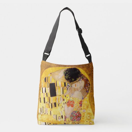 Gustav Klimt Kiss Het klassieke schilderij Crossbody Tas (Voorkant)