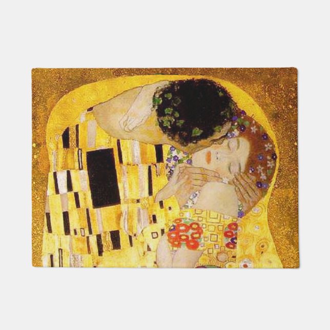 Gustav Klimt Kiss Het klassieke schilderij Deurmat (Voorkant)