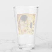 Gustav Klimt Kiss Het klassieke schilderij Glas (Achterkant)