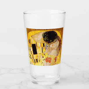 Gustav Klimt Kiss Het klassieke schilderij Glas