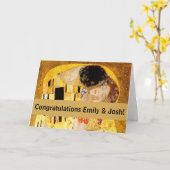 Gustav Klimt Kiss Het klassieke schilderij Kaart (Gele Bloem)