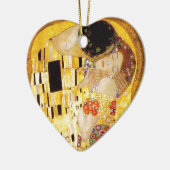 Gustav Klimt Kiss Het klassieke schilderij Keramisch Ornament (Links)