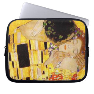 Gustav Klimt Kiss Het klassieke schilderij Laptop Sleeve