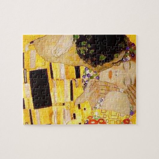 Gustav Klimt Kiss Het klassieke schilderij Legpuzzel (Horizontaal)