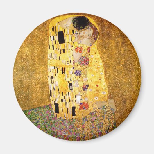 Gustav Klimt Kiss Het klassieke schilderij Magneet (Voorkant)