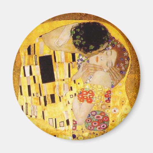 Gustav Klimt Kiss Het klassieke schilderij Magneet (Voorkant)
