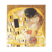 Gustav Klimt Kiss Het klassieke schilderij Notitieblok (Voorkant)