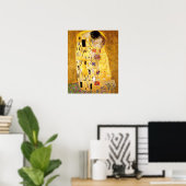 Gustav Klimt Kiss Het klassieke schilderij Poster (Thuiskantoor)