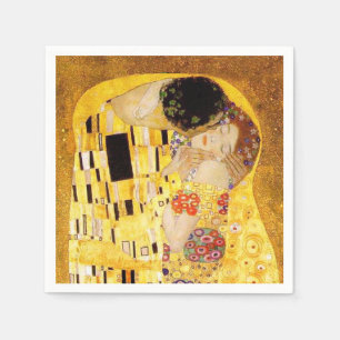 Gustav Klimt Kiss Het klassieke schilderij Servet