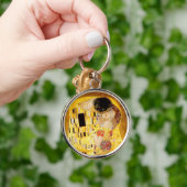 Gustav Klimt Kiss Het klassieke schilderij Sleutelhanger (Hand)