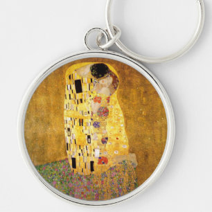 Gustav Klimt Kiss Het klassieke schilderij Sleutelhanger