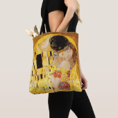 Gustav Klimt Kiss Het klassieke schilderij Tote Bag (Dichtbij)