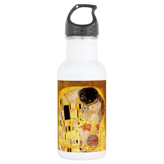 Gustav Klimt Kiss Het klassieke schilderij Waterfles (Voorkant)
