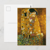 Gustav Klimt - Kiss Post Card Briefkaart (Voorkant / Achterkant)