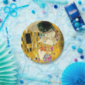 Gustav Klimt Kiss / Valentine's Day Romantic Art Papieren Bordje (Feest)