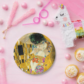 Gustav Klimt Kiss / Valentine's Day Romantic Art Papieren Bordje (Feest)