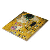Gustav Klimt Kiss / Valentine's Day Romantic Art Tegeltje (Zijkant)