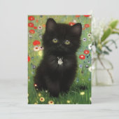 Gustav Klimt Kitten Aankondiging (Staand voorkant)