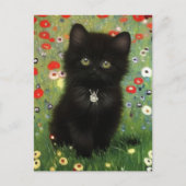 Gustav Klimt Kitten Briefkaart (Voorkant)