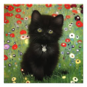Gustav Klimt Kitten Foto Afdruk (Voorkant)