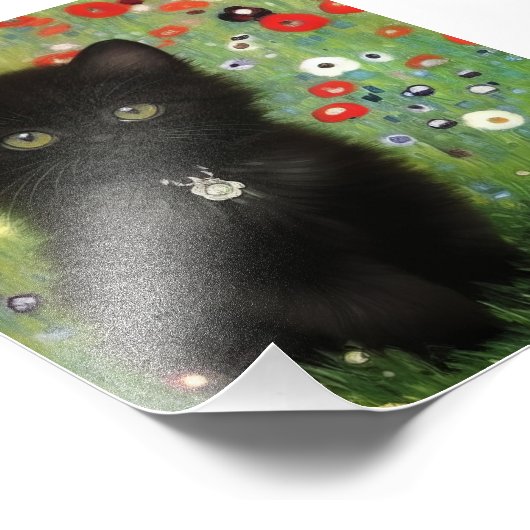 Gustav Klimt Kitten Foto Afdruk (Hoek)